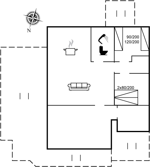 Grundriss Ferienhaus 61-6305 in Hejlsminde