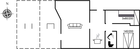 Grundriss Ferienhaus 61-6306 in Hejlsminde