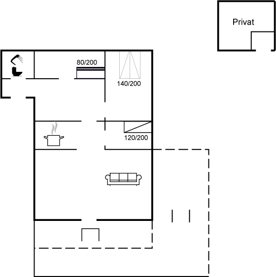 Grundriss Ferienhaus 61-6308 in Hejlsminde