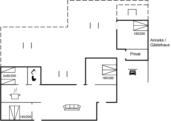 Grundriss Ferienhaus 61-6310 in Hejlsminde