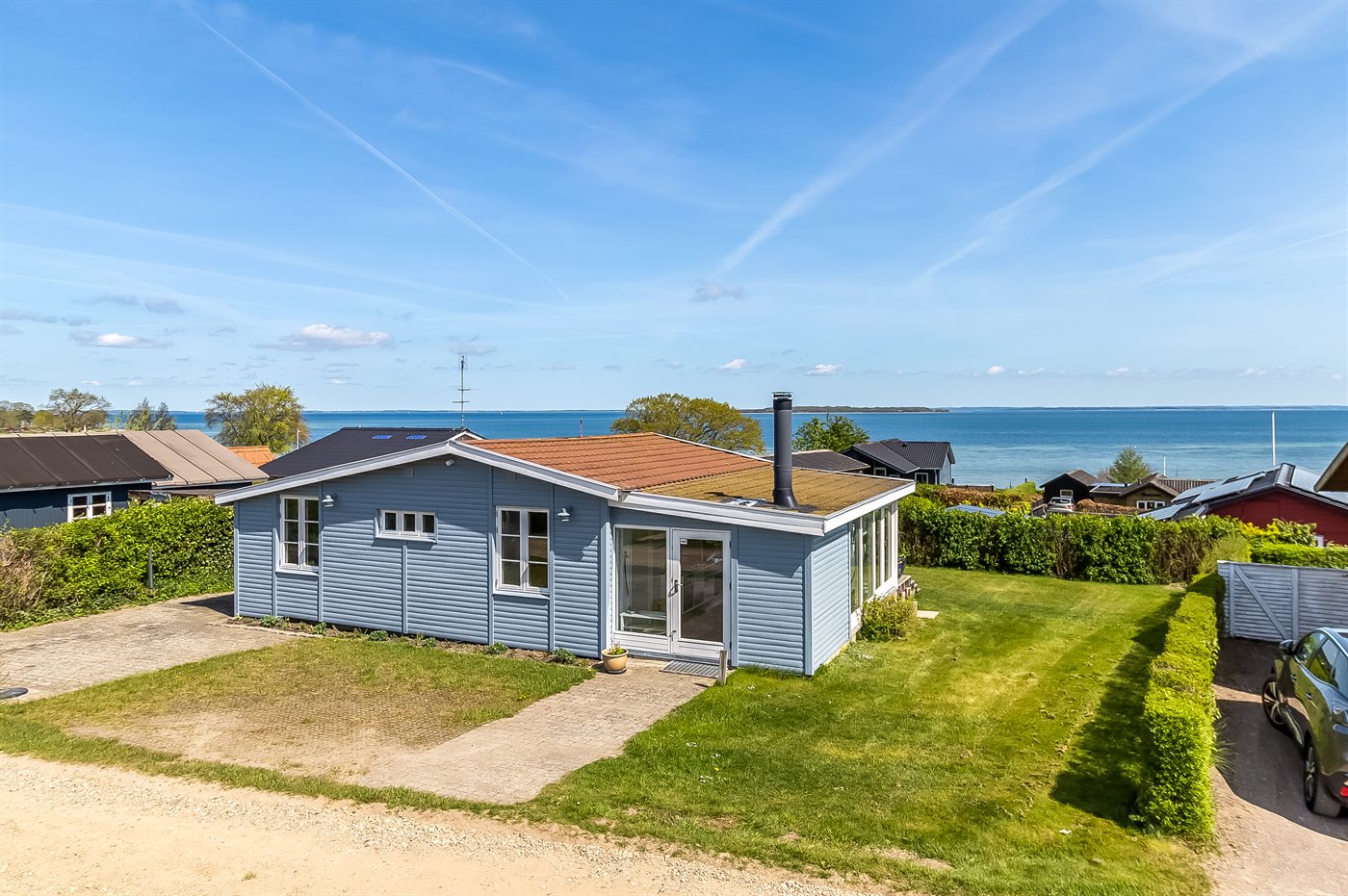 Gemütliches Ferienhaus mit Meerblick in Sandersvig!