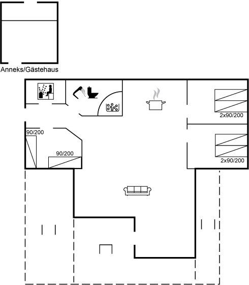 Grundriss Ferienhaus 62-1046 in Hejsager