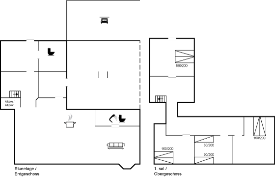 Grundriss Ferienhaus 64-1086 in Vemmingbund