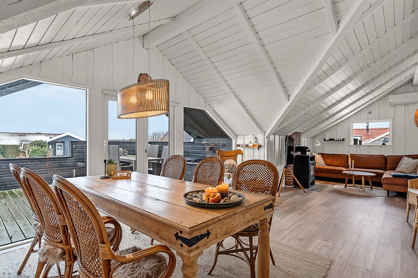 Meerblick, Hot Tub & Strandnähe – Hygge in Assens genießen!