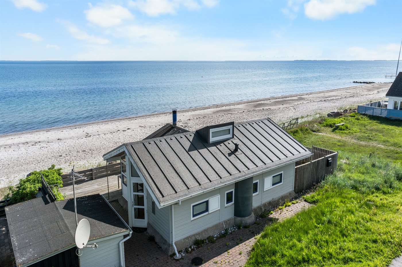 Strandhaus-Glück in Tørresø: Meer, Sauna &amp; Sonnenuntergang