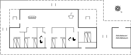 Grundriss Ferienhaus 72-5510 in Skaastrup