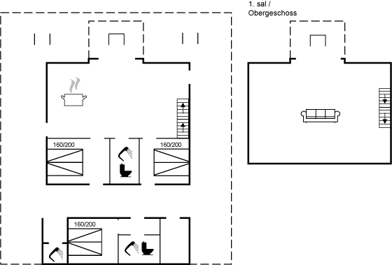 Grundriss Ferienhaus 80-0050 in Dannemare