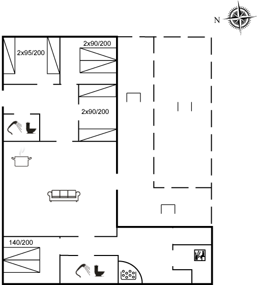 Floor plan_Holiday home_80-2023