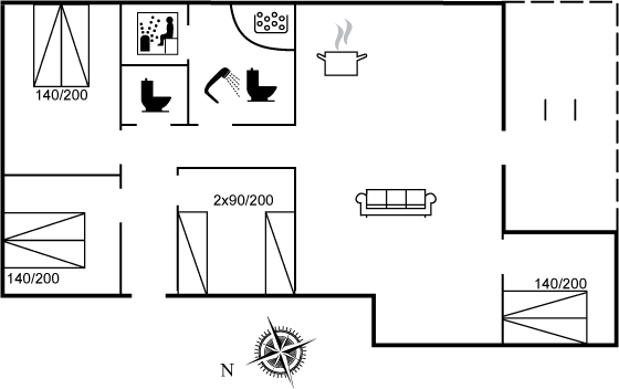 Floor plan_Holiday home_80-2060