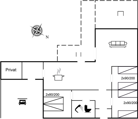 Floor plan_Holiday home_80-2074