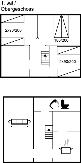 Grundriss Ferienhaus 80-2213 in Maglehöj Strand