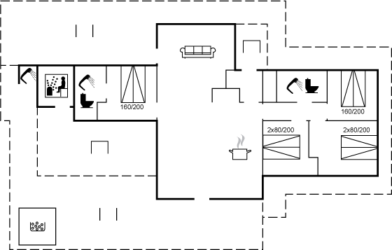 Grundriss Ferienhaus 82-0254 in Marielyst