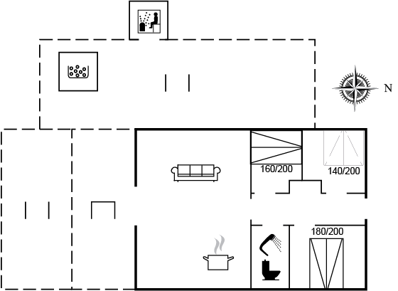 Grundriss Ferienhaus 82-0258 in Marielyst