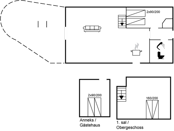 Grundriss Ferienhaus 82-0321 in Marielyst