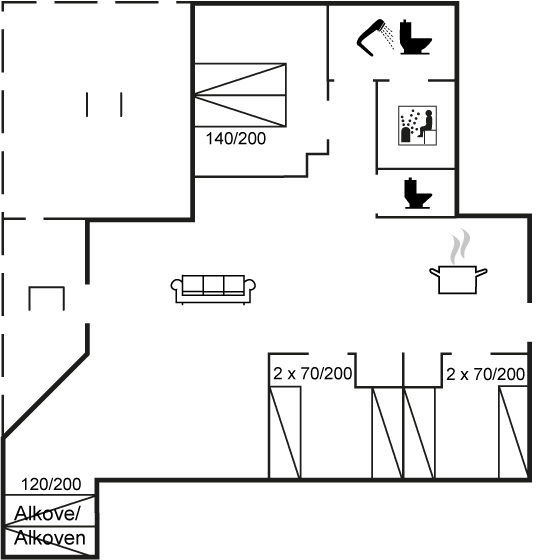 Grundriss Ferienhaus 82-0328 in Marielyst