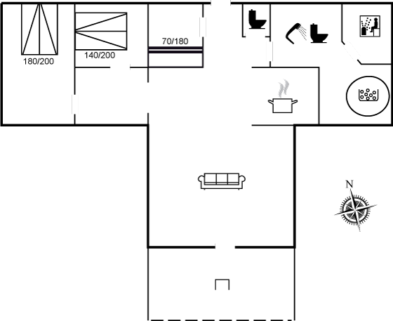 Grundriss Urlaubstraum in Væggerløse – Entspannung und Spaß für alle!