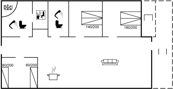Grundriss Ferienhaus 82-2188 in Marielyst