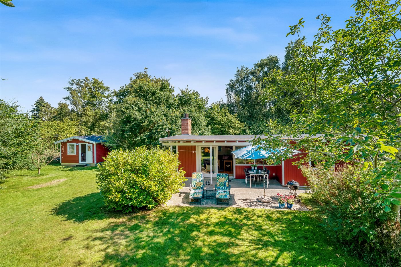 Strandnahes Ferienhaus mit Sauna, Kamin und Meerblick