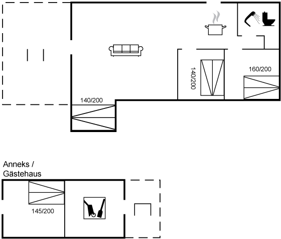 Grundriss Ferienhaus 90-0077 in Rörvig