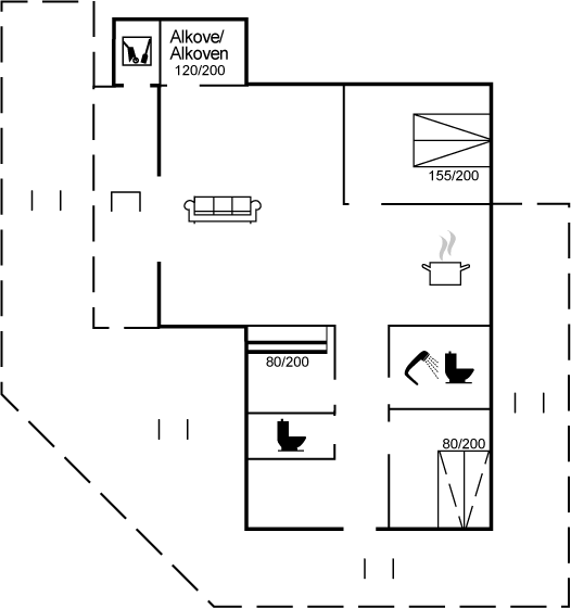 Grundriss Ferienhaus 90-2510 in Sejerö Bugt
