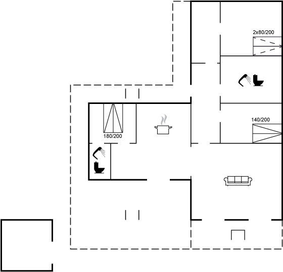 Grundriss Ferienhaus 90-2541 in Sejerö Bugt
