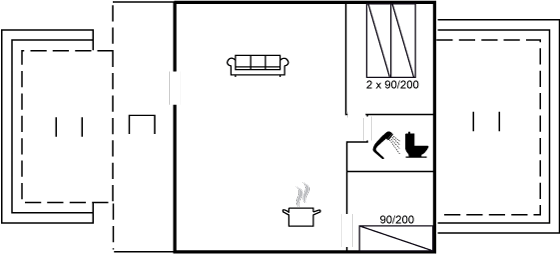 Grundriss Ferienhaus 90-2723 in Sejerö Bugt