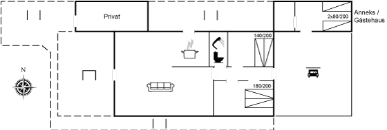 Grundriss Ferienhaus 90-3057 in Sejerö Bugt