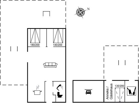 Grundriss Ferienhaus 90-3062 in Sejerö Bugt