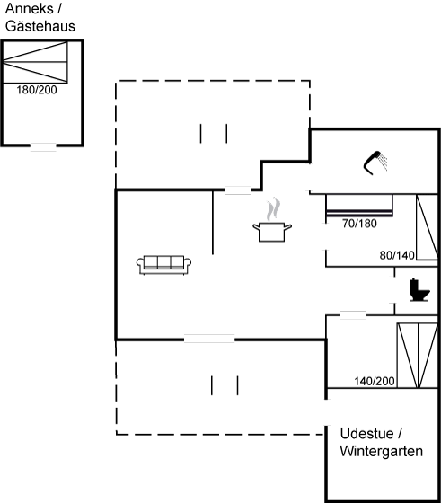 Grundriss Ferienhaus 90-3517 in Sejerö Bugt