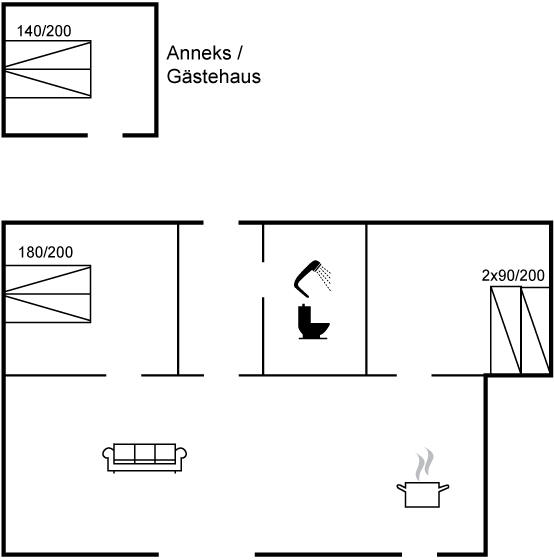 Grundriss Ferienhaus 90-4052 in Ordrup/Veddinge