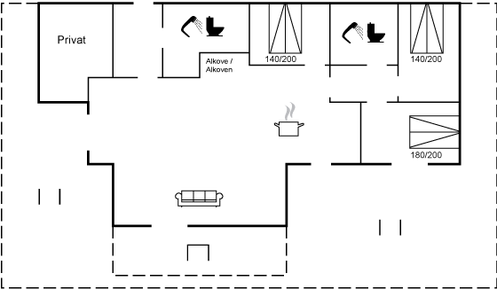 Grundriss Ferienhaus 90-4519 in Havnsö/Eskebjerg Vesterlyng