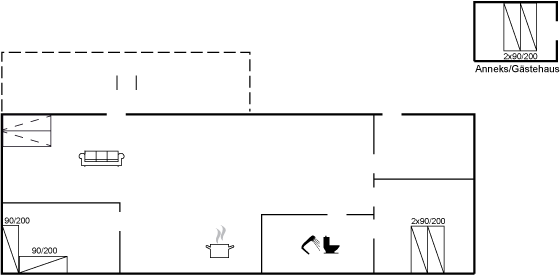 Grundriss Ferienhaus 90-4802 in Havnsö/Eskebjerg Vesterlyng