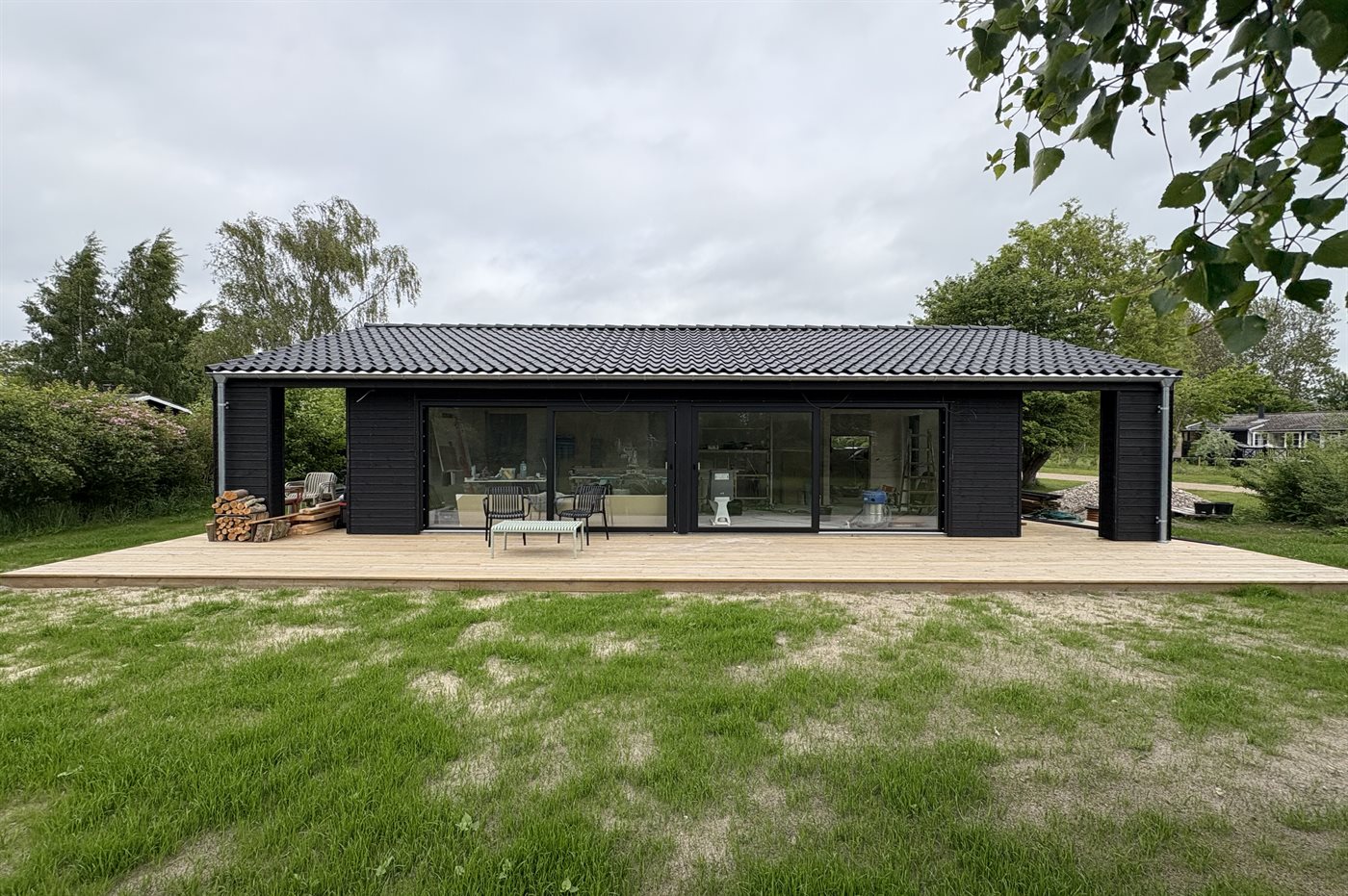 Modernes Ferienhaus am Dalby Strand mit Sauna und Meerblick
