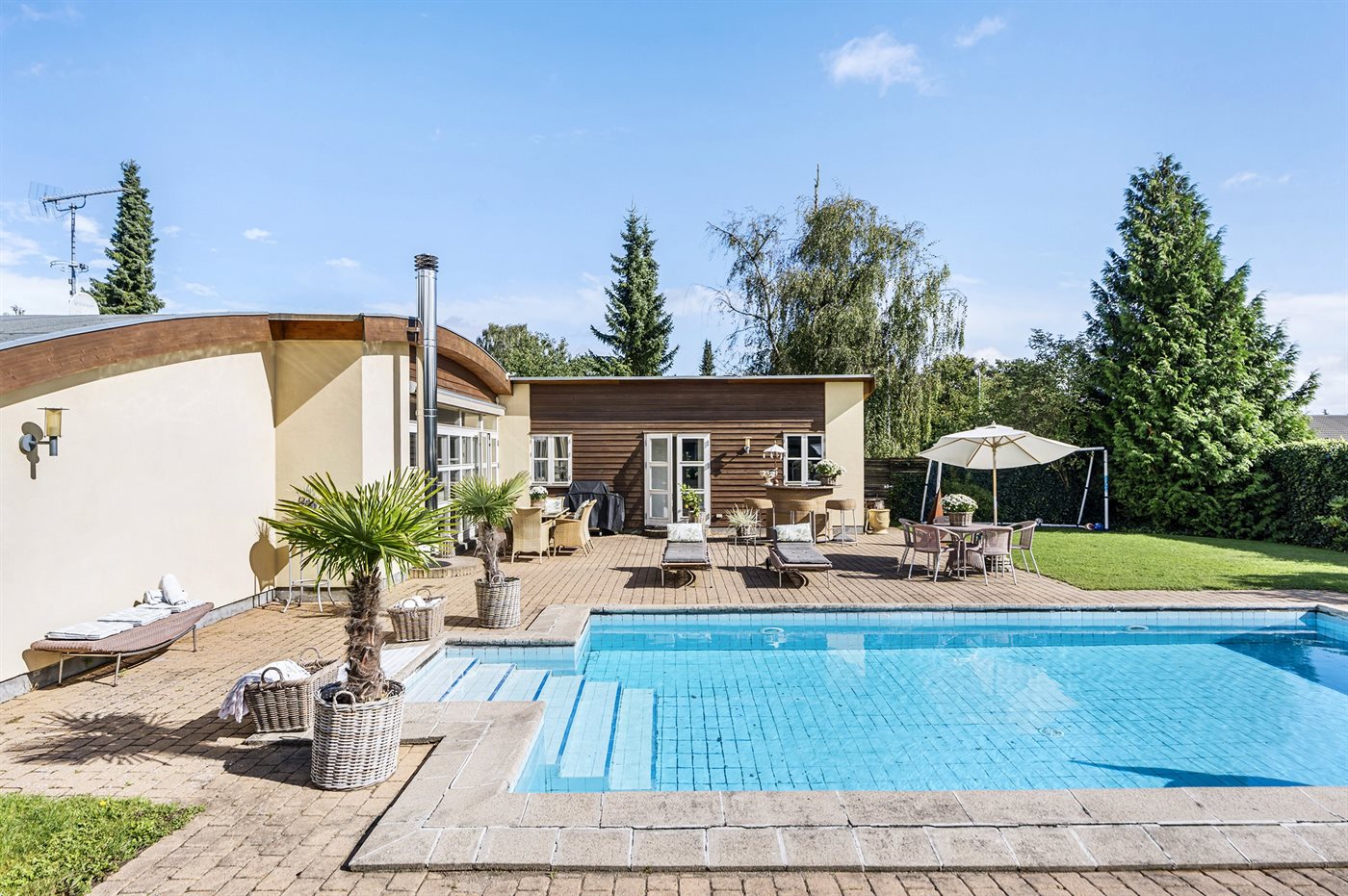 Ferienhaus mit Pool und Sauna in Hornbäk – nah am Strand