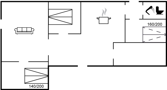 Grundriss Ferienhaus 93-1128 in Dronningmölle