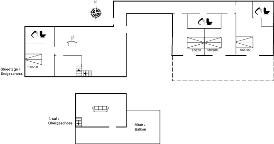 Grundriss Ferienhaus 93-1828 in Gilleleje