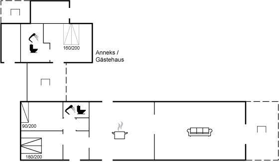 Grundriss Ferienhaus 93-1951 in Udsholt Strand