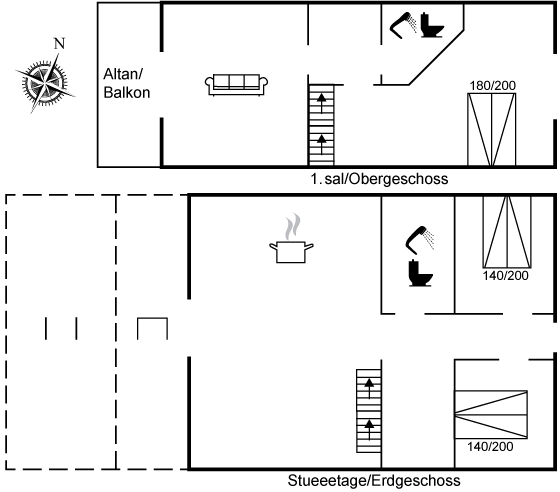 Grundriss Ferienhaus 93-2103 in Raageleje