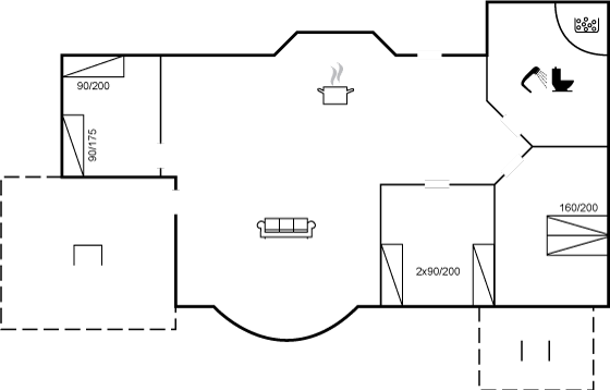 Grundriss Ferienhaus 93-2107 in Vejby Strand