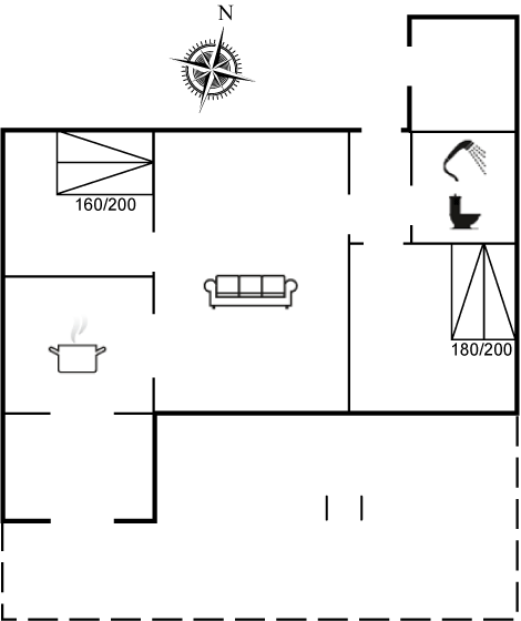 Grundriss Ferienhaus 93-2569 in Tisvildeleje