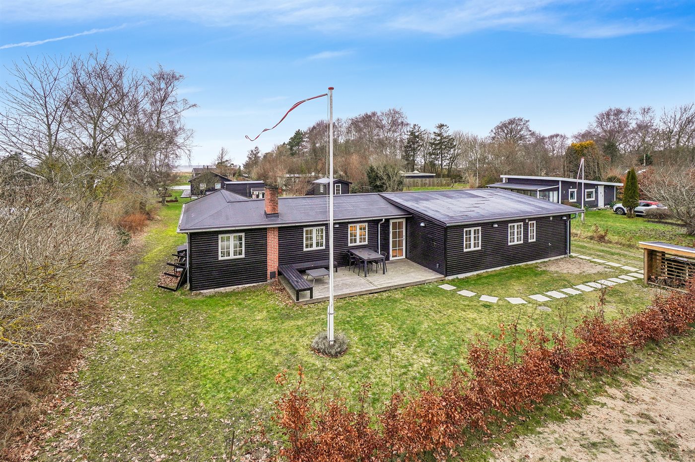 Ferienhaus am Fjord mit Sauna, Garten und Platz für Familie