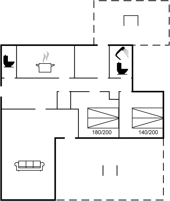 Grundriss Ferienhaus 95-0047 in Rönne