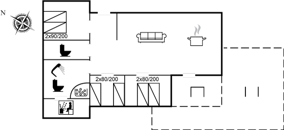 Grundriss Ferienhaus 95-0259 in Arnager