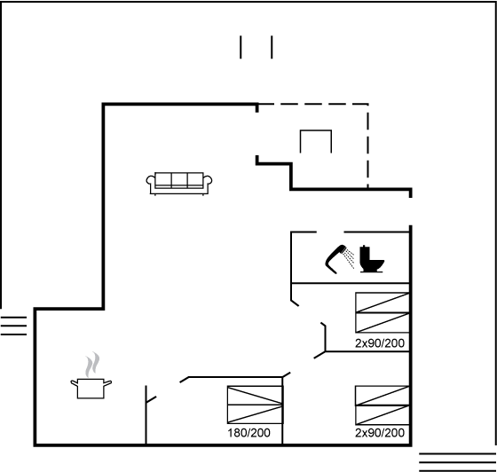 Grundriss Ferienhaus 95-0361 in Boderne