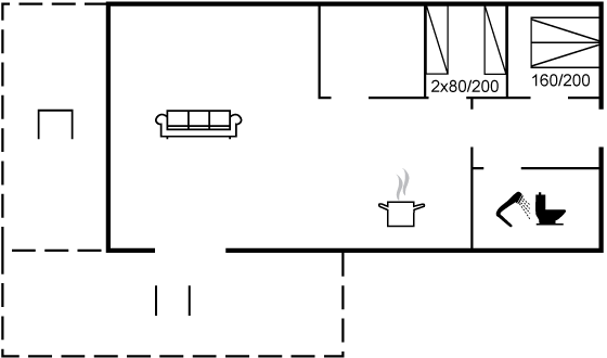 Grundriss Ferienhaus 95-0576 in Sömarken