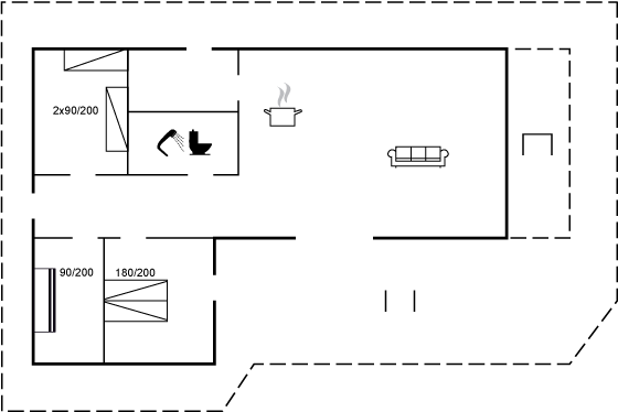Grundriss Ferienhaus 95-0579 in Sömarken