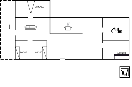 Grundriss Ferienhaus 95-0593 in Sömarken