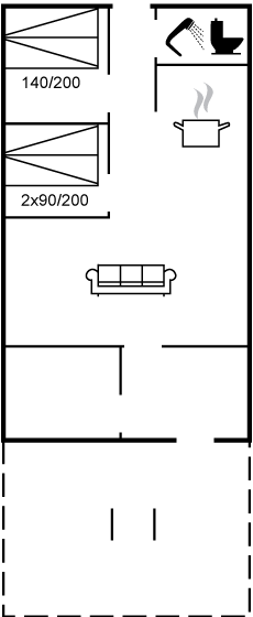 Grundriss Ferienhaus 95-0595 in Sömarken