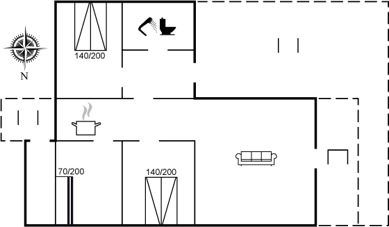 Grundriss Ferienhaus 95-0603 in Sömarken