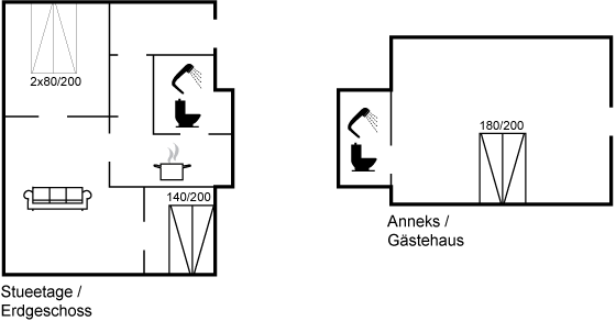 Grundriss Ferienhaus 95-1156 in Dueodde